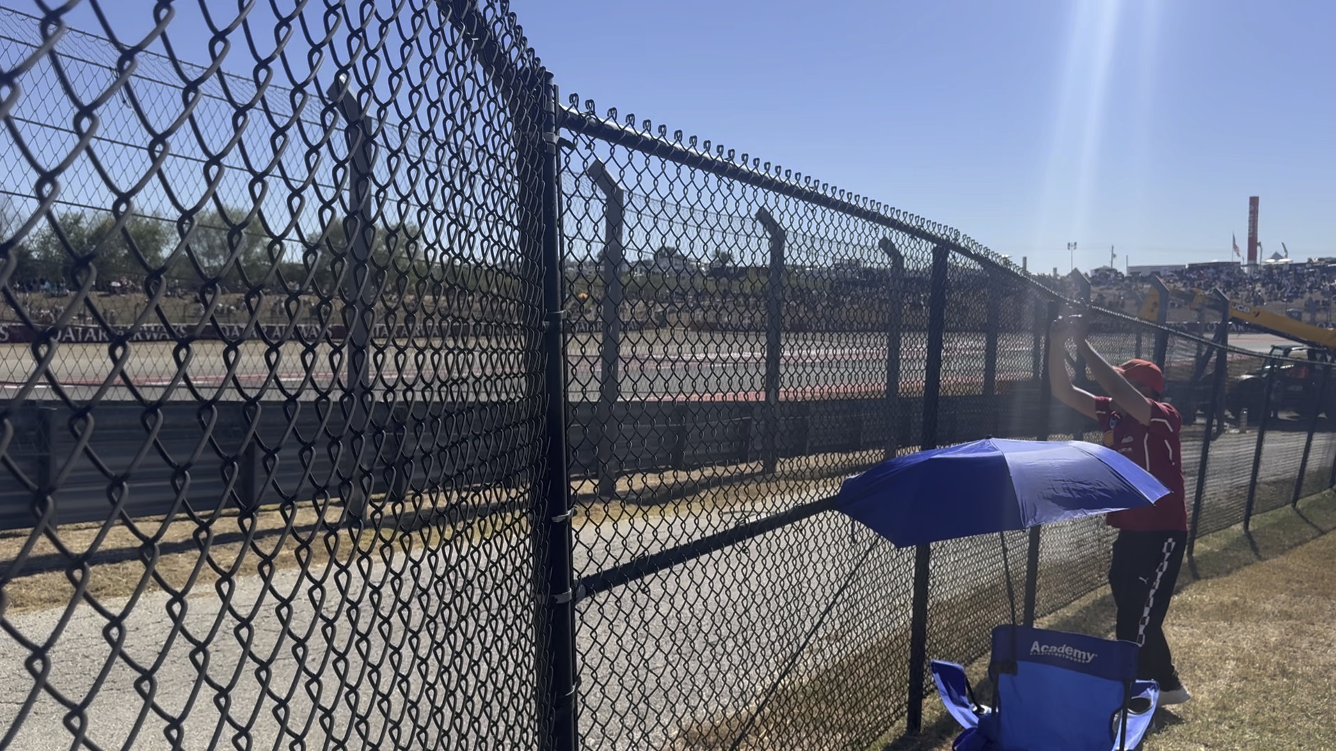 Chain link temporary fence panels on a construction site in Scottsdale